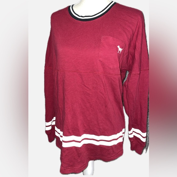 PINK Victoria's Secret Tops - Pink Victoria secret Red Long Sleeve Top